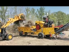 Pemotong Kayu Tugas Berat Dengan Mesin Diesel 250 HP untuk Kapasitas Besar