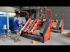 Block Making Palet Nailing Machine Euro Style Palet Nailer Dengan 2 Pistol paku