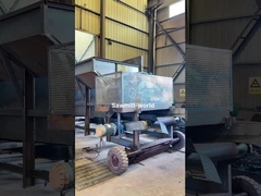 Wood Debarker Mesin Pembuangan Kulit Pohon Heavy Duty Single Roller