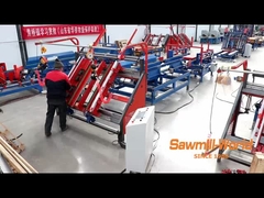 Mesin Penekuk Palet Kayu/Lini Produksi Palet Blok Euro