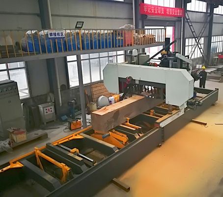 Hydraulic Band Saw Wood Sawmill 1200mm Lumber Milling Machine