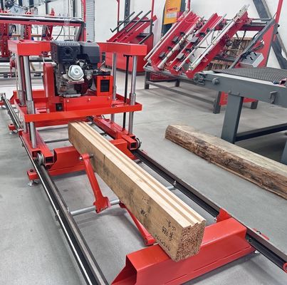 Solid Wood Woodworking Moulder Automatic Thickness Planer Matched on Portable Sawmill Rail