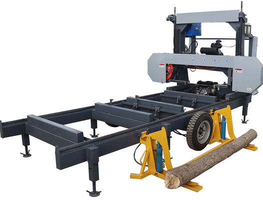 Best Selling wood cutting machine band saw portable sawmill Portable Wood Sawmill with Mobile Trailer