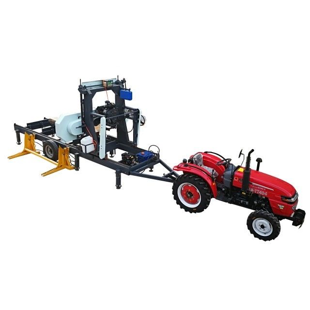 22HP Hydraulic Portable Sawmill 4.5m 6m Sawing Log Length