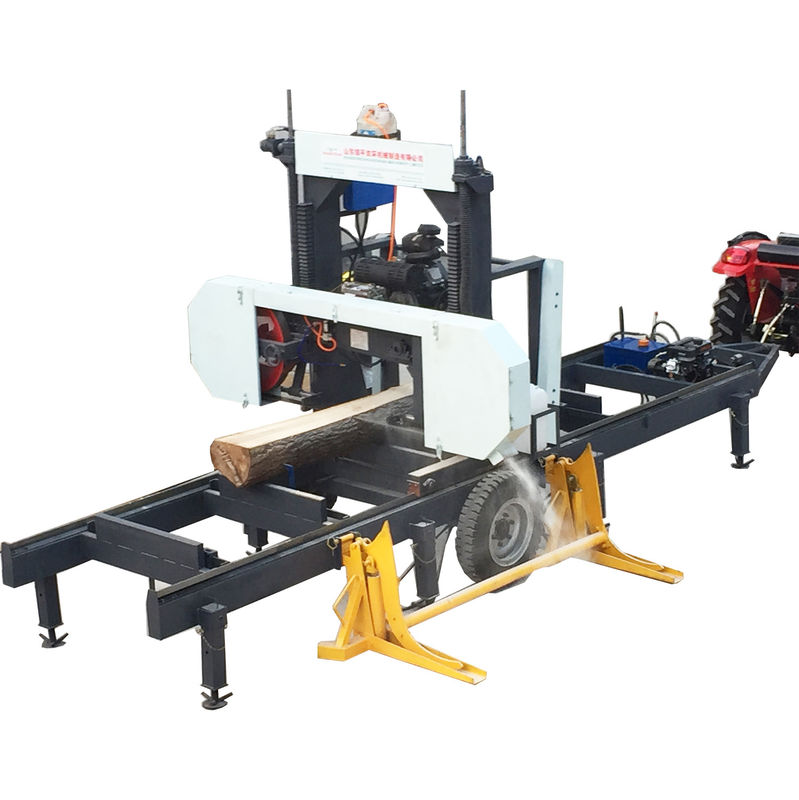 Horizontal Wood Sawmill Portable Band Saw Machine with Hydraulic Log Loading Arm