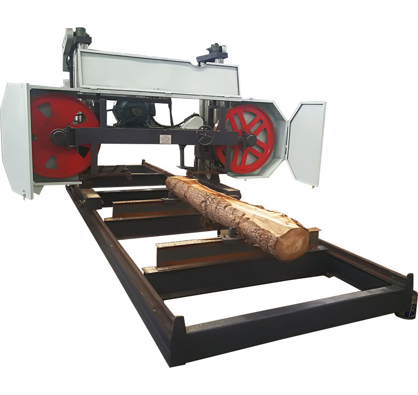 55Kw 2500mm Large Bandsaw Mill Heavy Duty Electric Bandsaw Mill