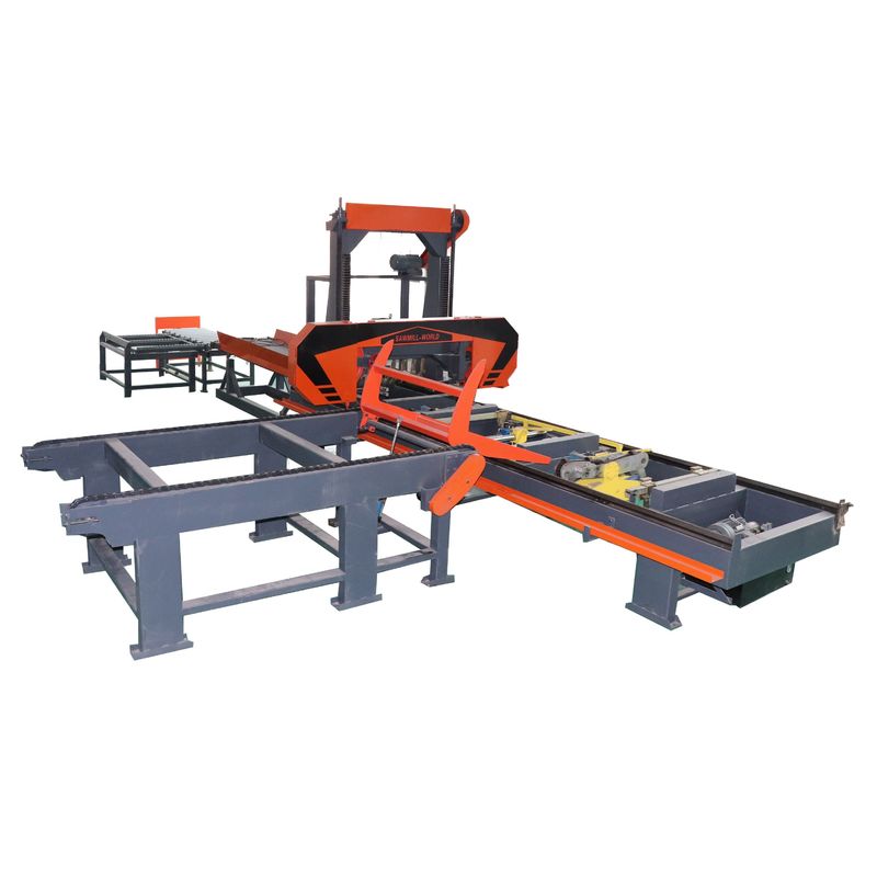 Industrial Hydraulic Bandsaw Mill For 1300mm 1500mm Log Sawing