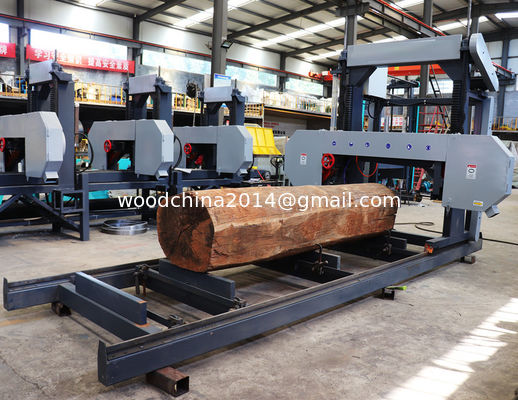 Portable Wood Cutting Band Saw Sawmill Horizontal Wood Band Saw Machine Untuk Wood Working Band Saw Untuk memotong kayu