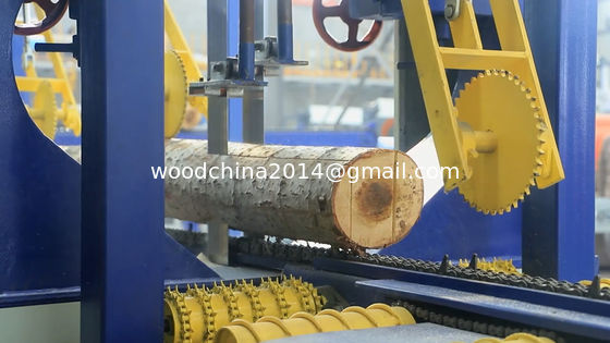 Otomatis Woodworking Portable Big Logs Vertical Bandsaw Mesin