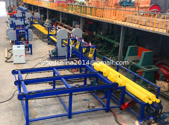 Otomatis Woodworking Portable Big Logs Vertical Bandsaw Mesin