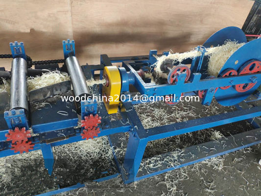 Produksi tinggi Excelsior Shredding Panjang 500mm Mesin pembuatan wol kayu