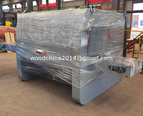 Log Kayu Perindustrian Multiple Otomatis Garis lurus Gang Log Kayu Memotong Multi Blade Rip Saw Machine
