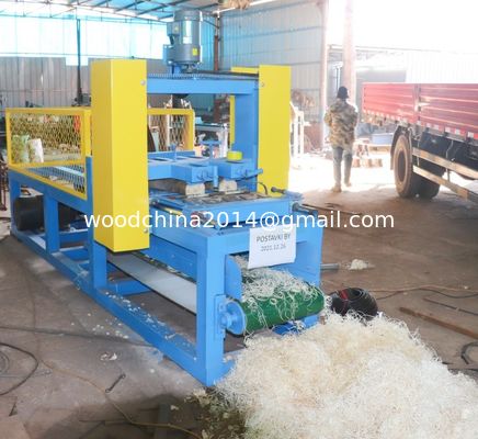 Produksi tinggi Excelsior Shredding Panjang 500mm Mesin pembuatan wol kayu
