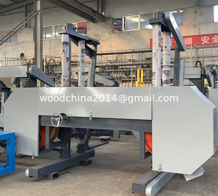 Ukuran besar horizontal broad band industri mesin gergaji untuk mesin pengolahan kayu