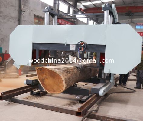 Ukuran besar horizontal broad band industri mesin gergaji untuk mesin pengolahan kayu