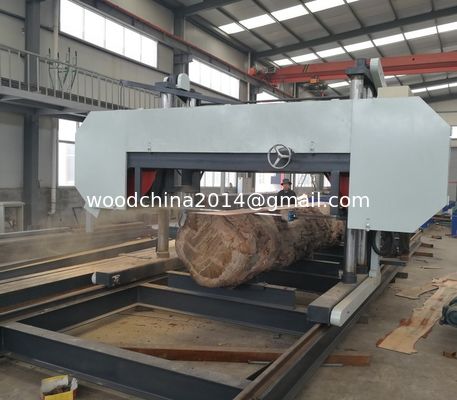 Ukuran besar horizontal broad band industri mesin gergaji untuk mesin pengolahan kayu