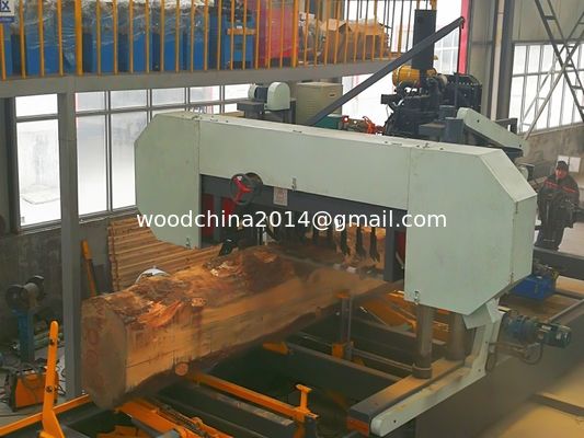 Mesin pengolahan kayu dengan mesin pemutar kayu