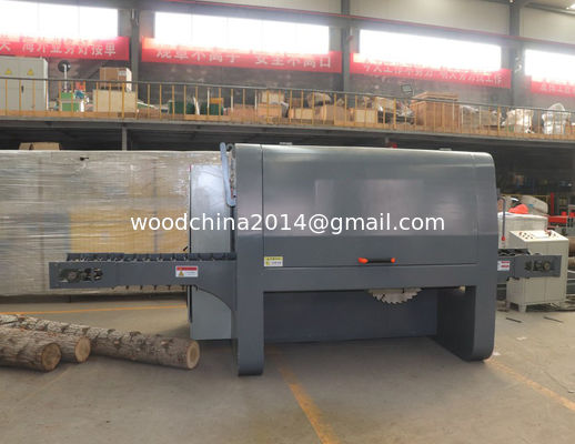 Kayu Log Bulat Multiple Multi Blade Rip Saw wMesin Pemotong Kayu Saw