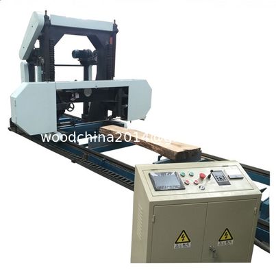 1000mm 1300mm Wood Portable Sawmill Electric Horizontal Bandsaw Band Saw Mill dengan pengumpanan inverter