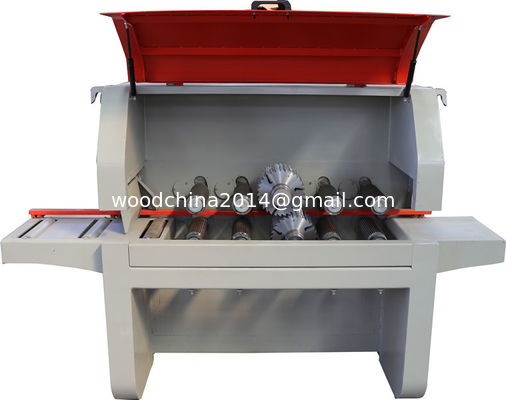 Double Shaft Multi Blade Rip Saw Circular Sawmill Untuk memotong kayu persegi