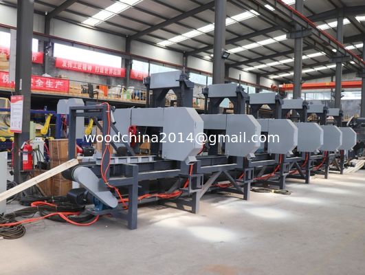 Sawmill untuk dijual, Portable Sawmill digunakan Multiple Head Sawmill Resaw Bandsaw lebar max. 640mm