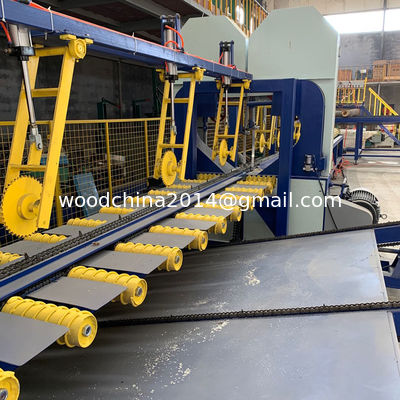 Desain Baru Mesin gergaji kayu Industrial Twin Vertical Band Sawmill Untuk memotong kayu