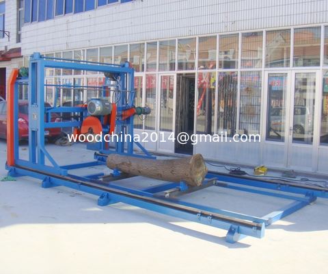 Twin Blade Sawmill Log Cutting Saw Swing Blade Sawmill, Angular Disk Saw