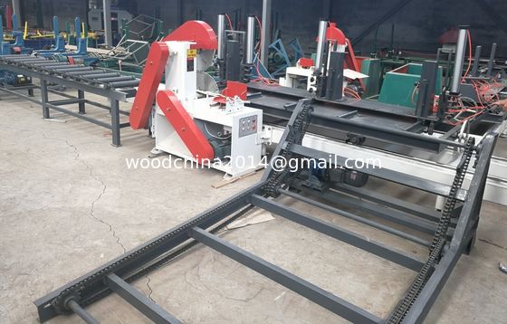 CT3000 Mesin pemotong kayu multi blade circular saw multi rip saw, Twin Blades Circular Sawmill untuk dijual