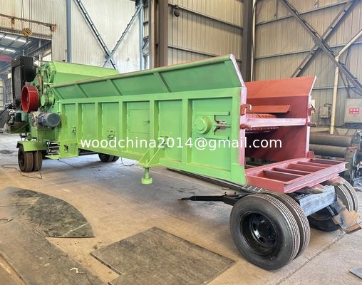 10 Ton/H Wood Chipper Shredder Mesin Kehutanan Gergaji Parut Penghancur Kayu Harga Pulverizer