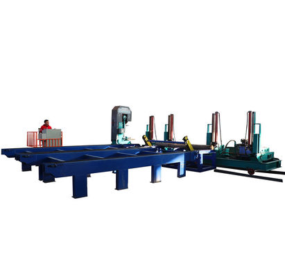 Wood Log Splitter/dia.1200mm menggunakan Vertical Band Saw Machine dengan sports car/wood cutting vertical band saw