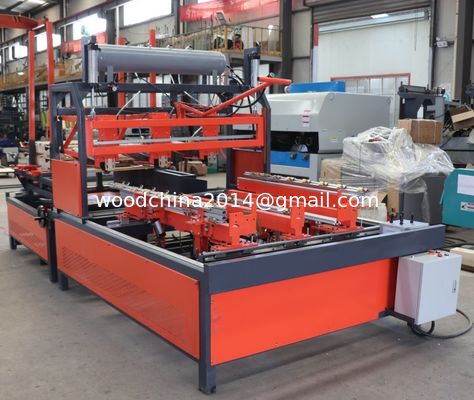 Mesin Pemaku Pallet Kayu Semi-Otomatis dengan mesin pemaku palet kayu Palletizer