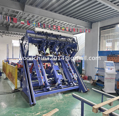 Harga pabrik mesin pematung palet kayu otomatis lini produksi palet euro mesin pembuatan palet kayu stringer