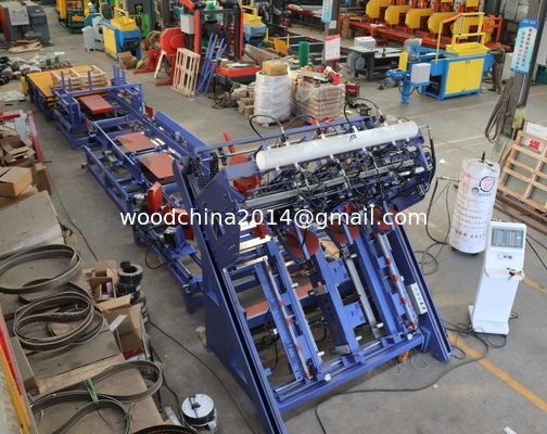 Otomatis Nailing Mesin Palet Kayu Palet Kayu Produksi Line Palet Nailing Line