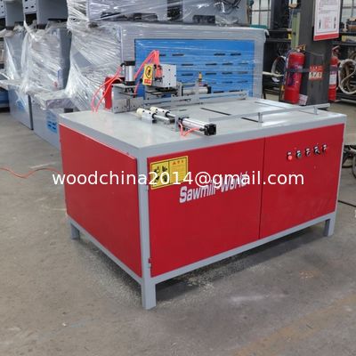 Otomatis kecil Palet Kayu Blok Saw Cutting Cutter membuat Mesin
