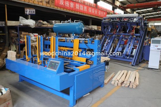 Large Automatic CNC Foot Pier Nailing Machine Wooden Pallet Foot Pier Cut-Off Nailing Machine