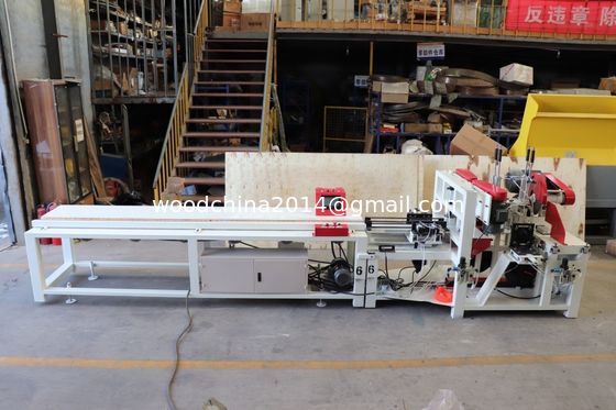 7.5KW Otomatis CNC Kayu Palet kaki Pier Membuat Mesin Untuk 40-120MM Ketebalan 40-100MM Lebar