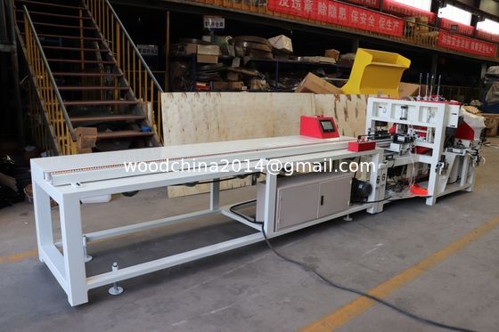 Mesin Pengolahan Kayu Palet Mesin Produksi Garis gergaji Plywood Foot Pier Cutting Machine Untuk Memotong Dan Nailing