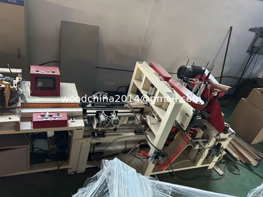 7.5KW Otomatis CNC Kayu Palet kaki Pier Membuat Mesin Untuk 40-120MM Ketebalan 40-100MM Lebar