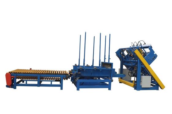 Desain Terbaru Mesin Pembuat Pallet Kayu Kuku Otomatis Efisiensi Tinggi / Euro And Stringer Pallet Nailing Machine