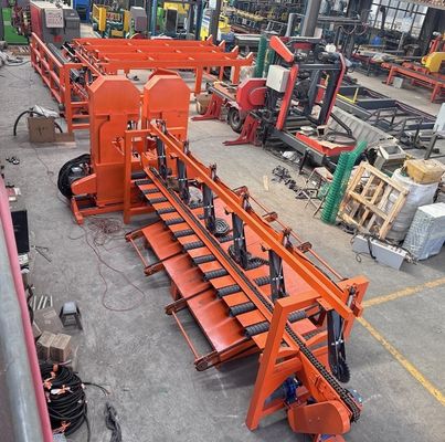 Log Cutting Band Sawmill Twin Vertical Band Saw Machine Twin Bandsaw Sawmill Line
