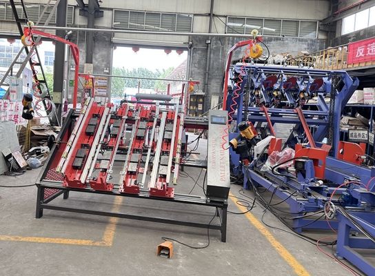 Mesin Pembuatan Blok Palet Kayu Stringer, Mesin Mengayuh Palet, Meja Mengayuh Palet Kayu Pneumatik