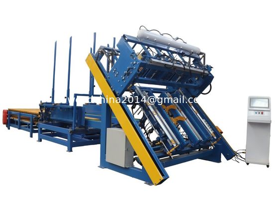 Mesin Palet Kayu Otomatis Kapasitas Tinggi Datang Dengan Stacker Dan Conveyor