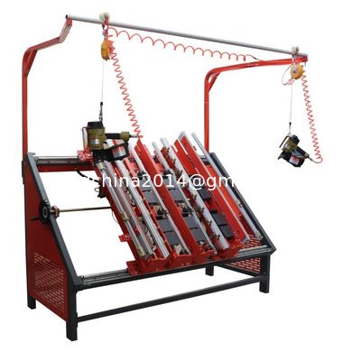 Mesin Pembuatan Blok Palet Kayu Stringer, Mesin Mengayuh Palet, Meja Mengayuh Palet Kayu Pneumatik