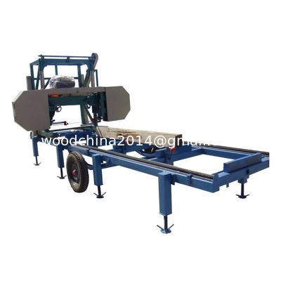 Horizontal Wood Bandsaw Portable Wood Band Saw Mill, Forest Mobile bandsaw