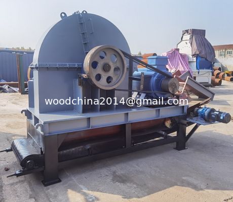 Output tinggi Kapasitas besar penanganan berbagai Kayu Disc Chipper Wood Crusher Cabang Shredder