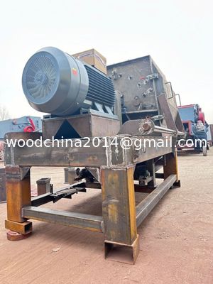 Wood Chipper Mesin penghancur serbuk kayu dengan pengumpul serbuk kayu untuk pelet kayu