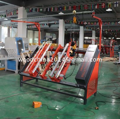 Pneumatic USA Tipe Pallets Kayu Nailer Kayu Palet Membuat Mesin Stringer Kayu Palet Nailing Mesin