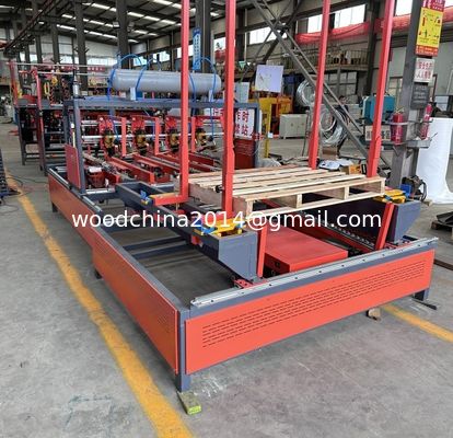 Semi Otomatis Horisontal Kayu Stringer Palet Membuat Mesin Palet Nailing Mesin