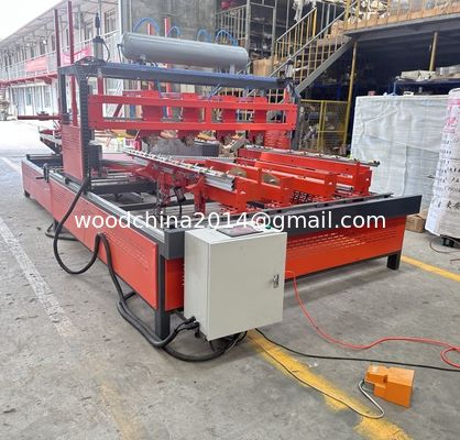 Semi Otomatis Horisontal Kayu Stringer Palet Membuat Mesin Palet Nailing Mesin