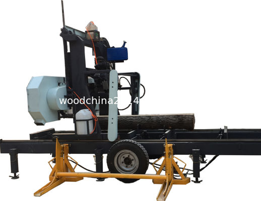 gasoline portable wood saw mill / portable wood cutting band saw sawmill